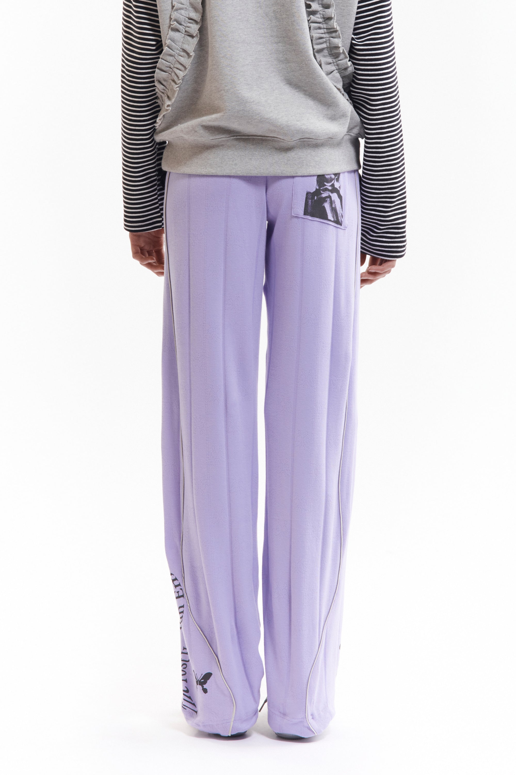 Xerox Pointelle Relaxed Pant - Lavender