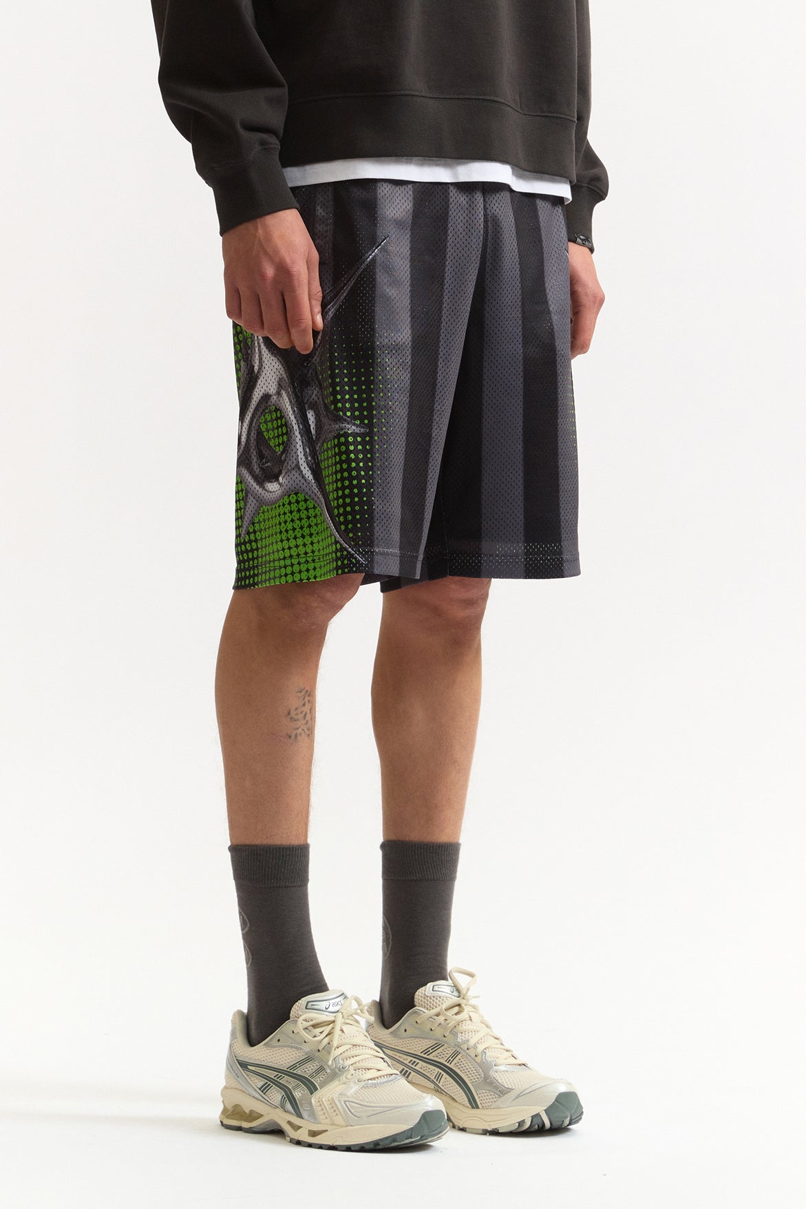Smoke And Dreams Mesh Shorts - Sharp Green