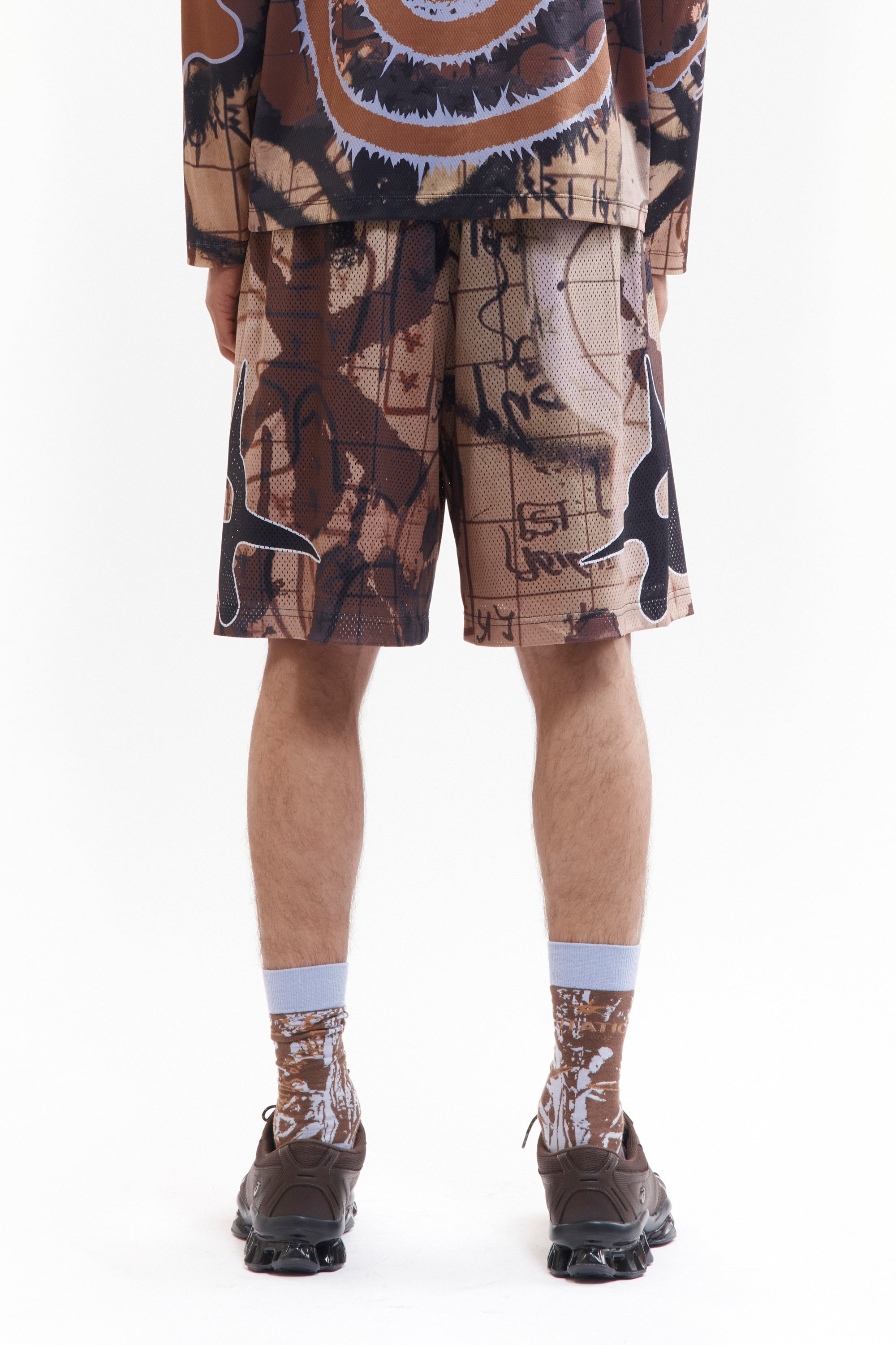 Patina Mesh Shorts - Multi