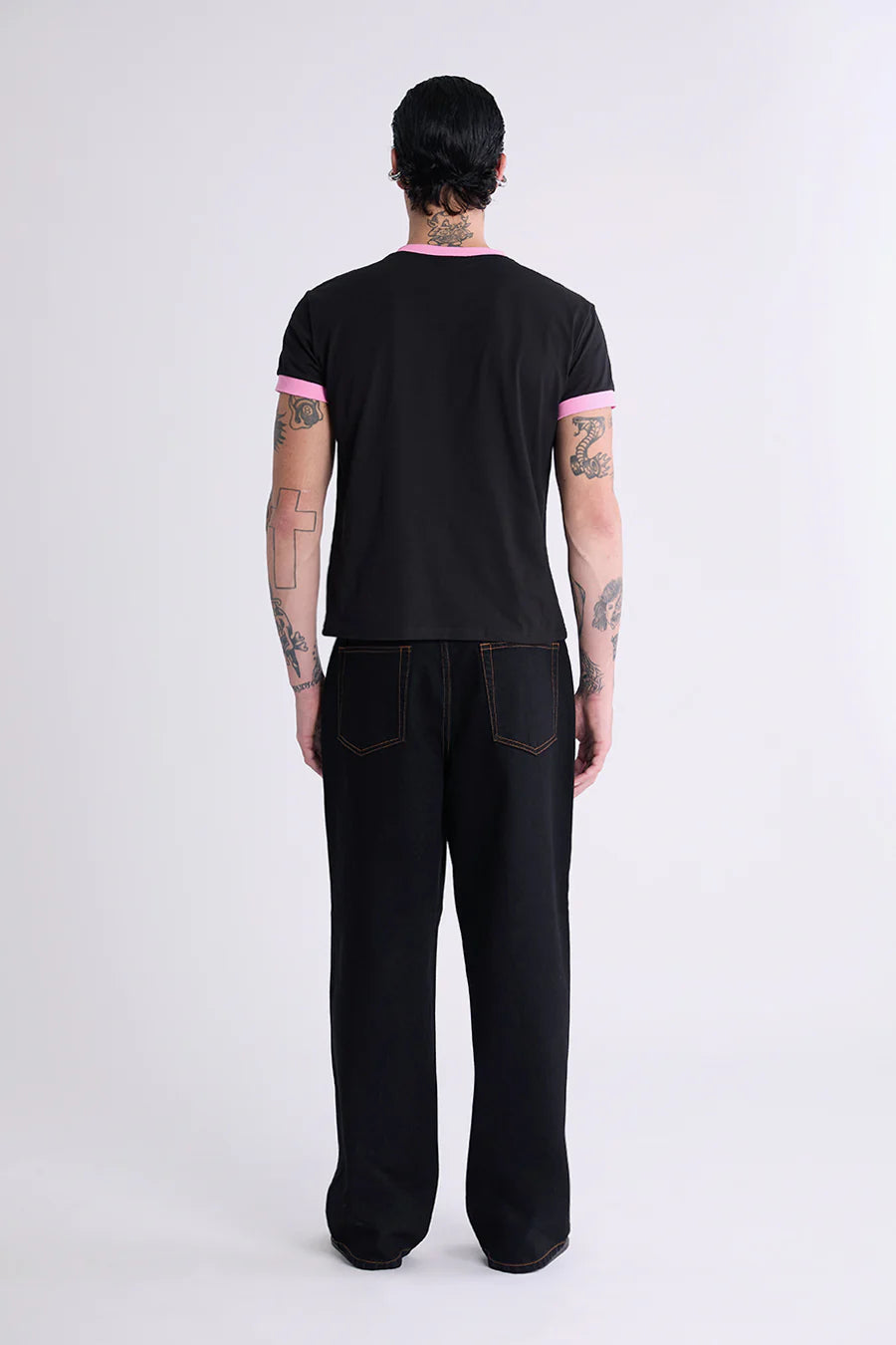 Puss Puss Baby Tee - Black