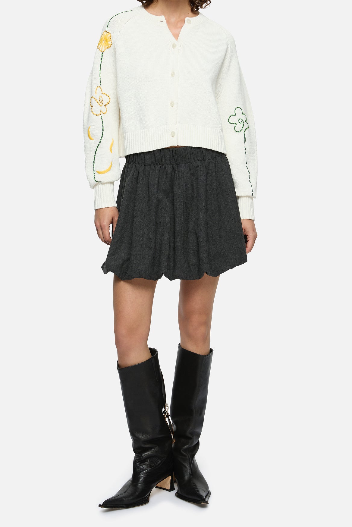 Belle Skirt - Charcoal
