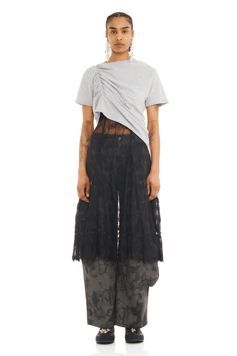Amaryllis Duo Tee - Heather Grey