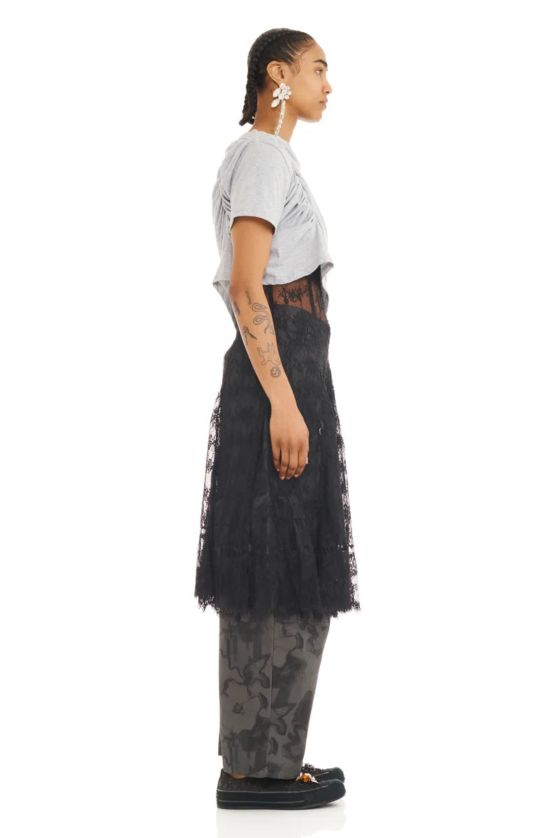 Amaryllis Duo Tee - Heather Grey