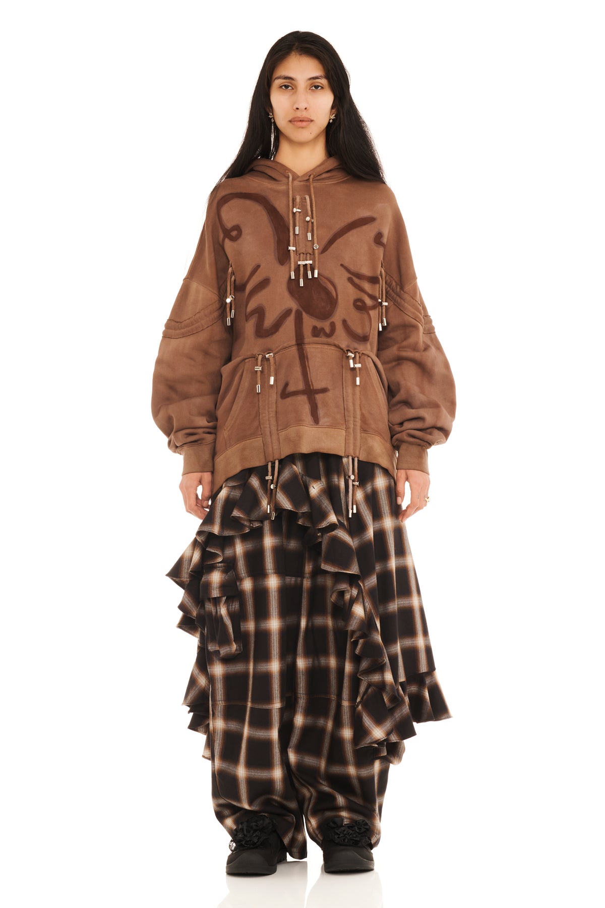 Mohawk Burst Hoodie - Earth Flower
