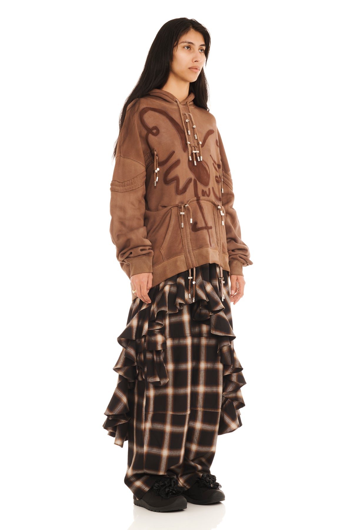 Mohawk Burst Hoodie - Earth Flower
