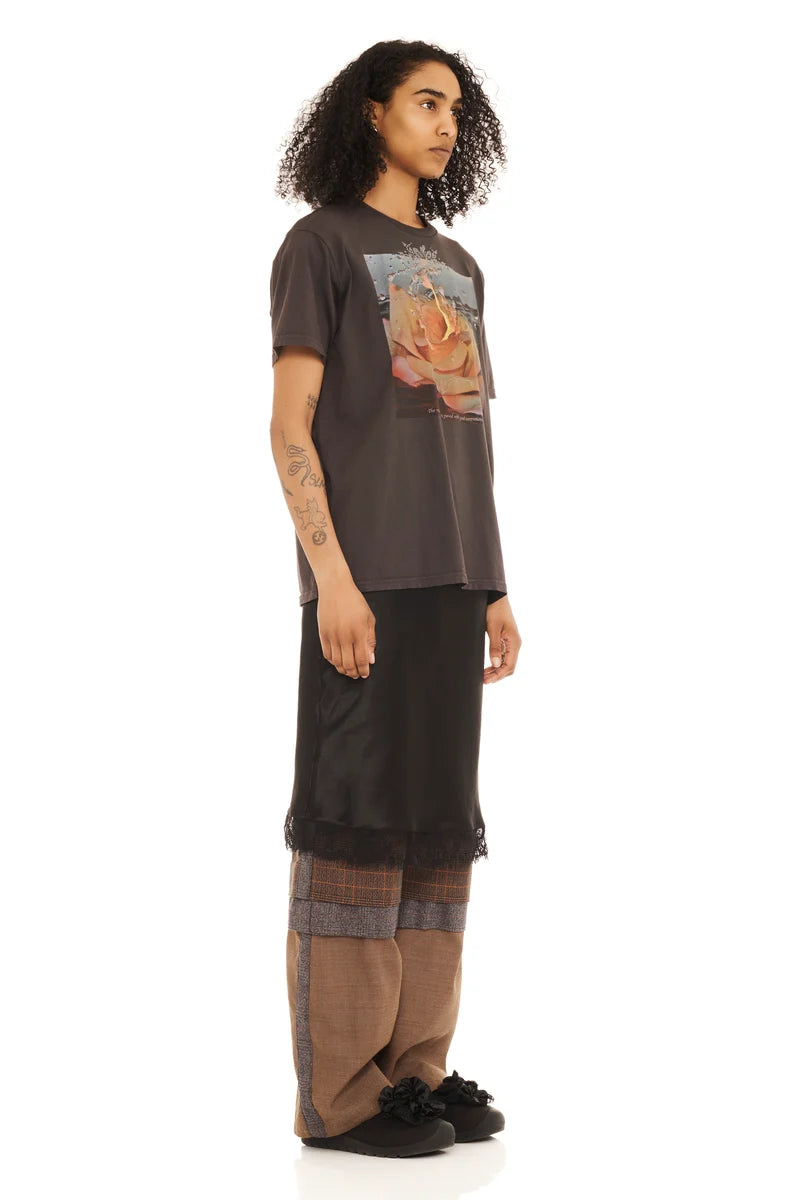 Rhinestone Graphic Tee - Charcoal Intentions