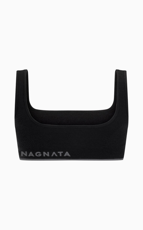 NAGNATA Classic Wool Bralet - Black