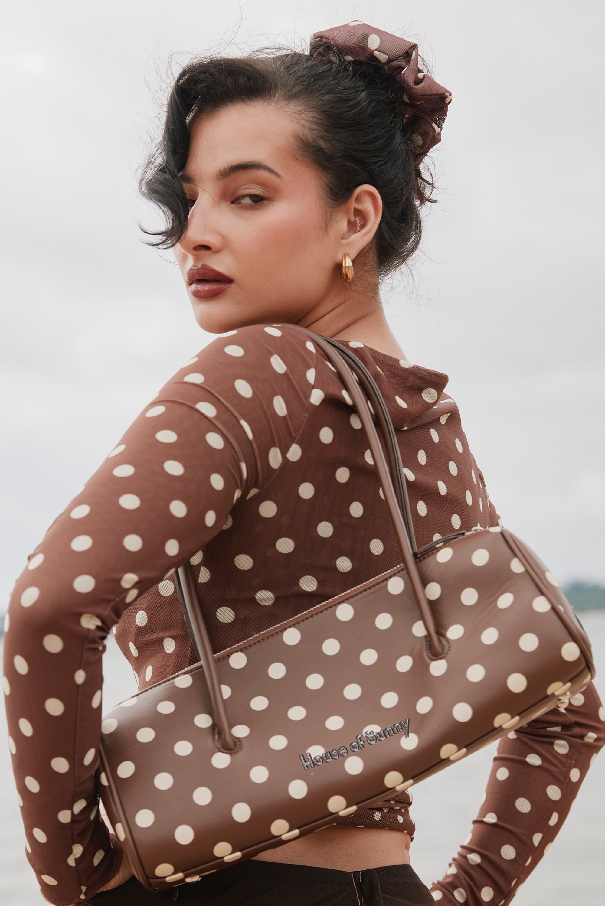 HOUSE OF SUNNY Polka Dot Shoulder Bag - Muti