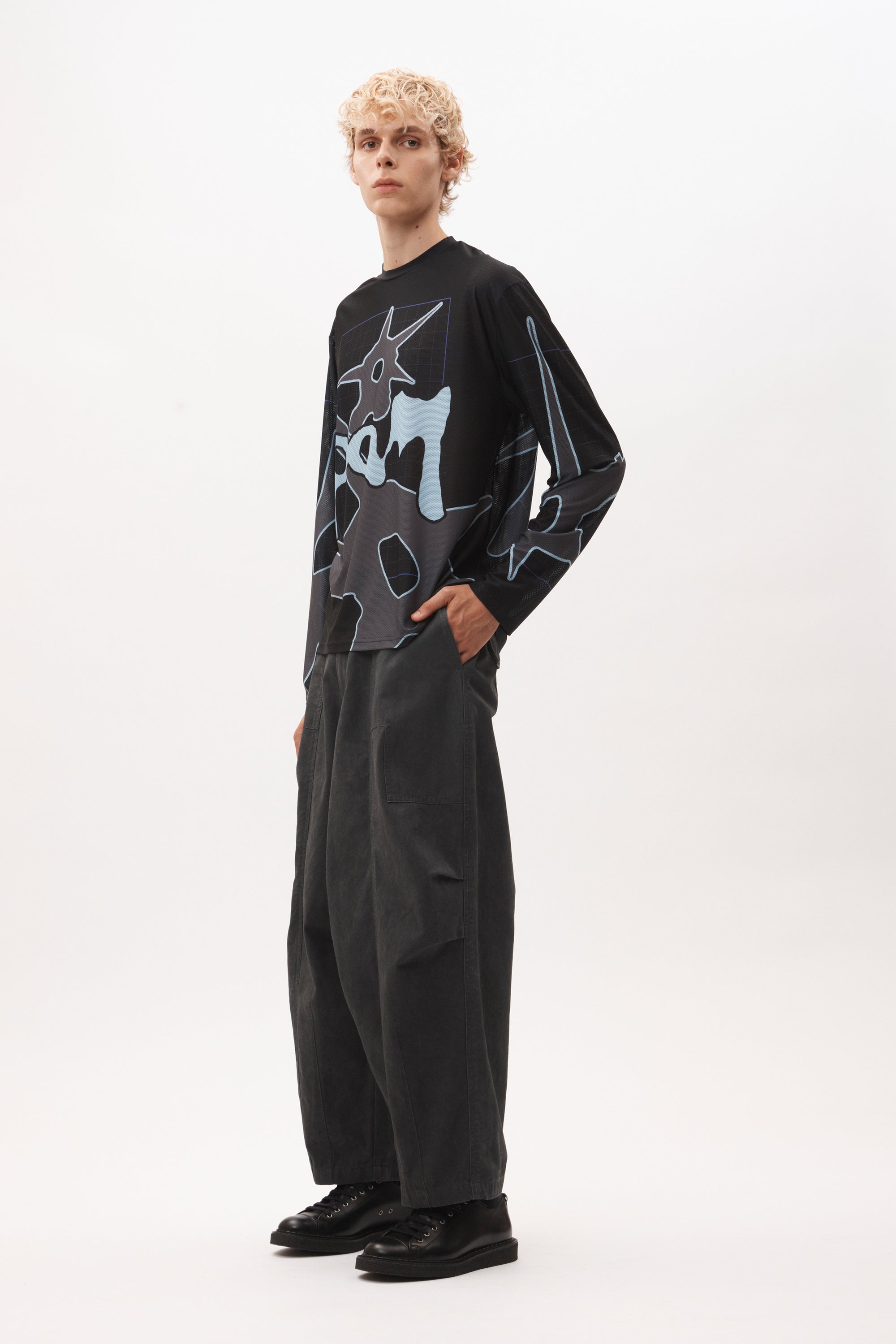 P.A.M. Clear Sighted MTB Mesh LS Top - Black
