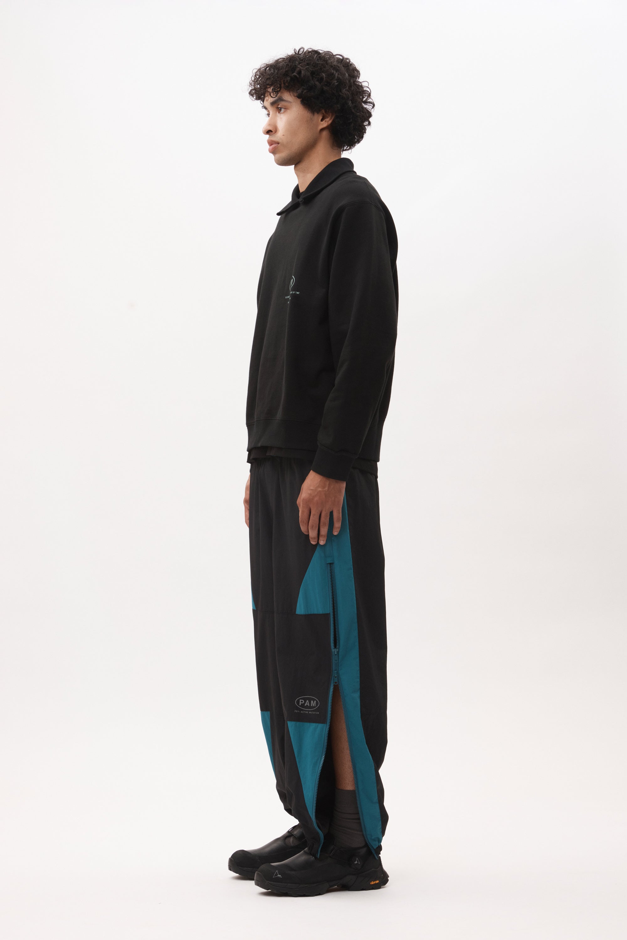 P.A.M. Activ-8 Trackpant - Black/Teal