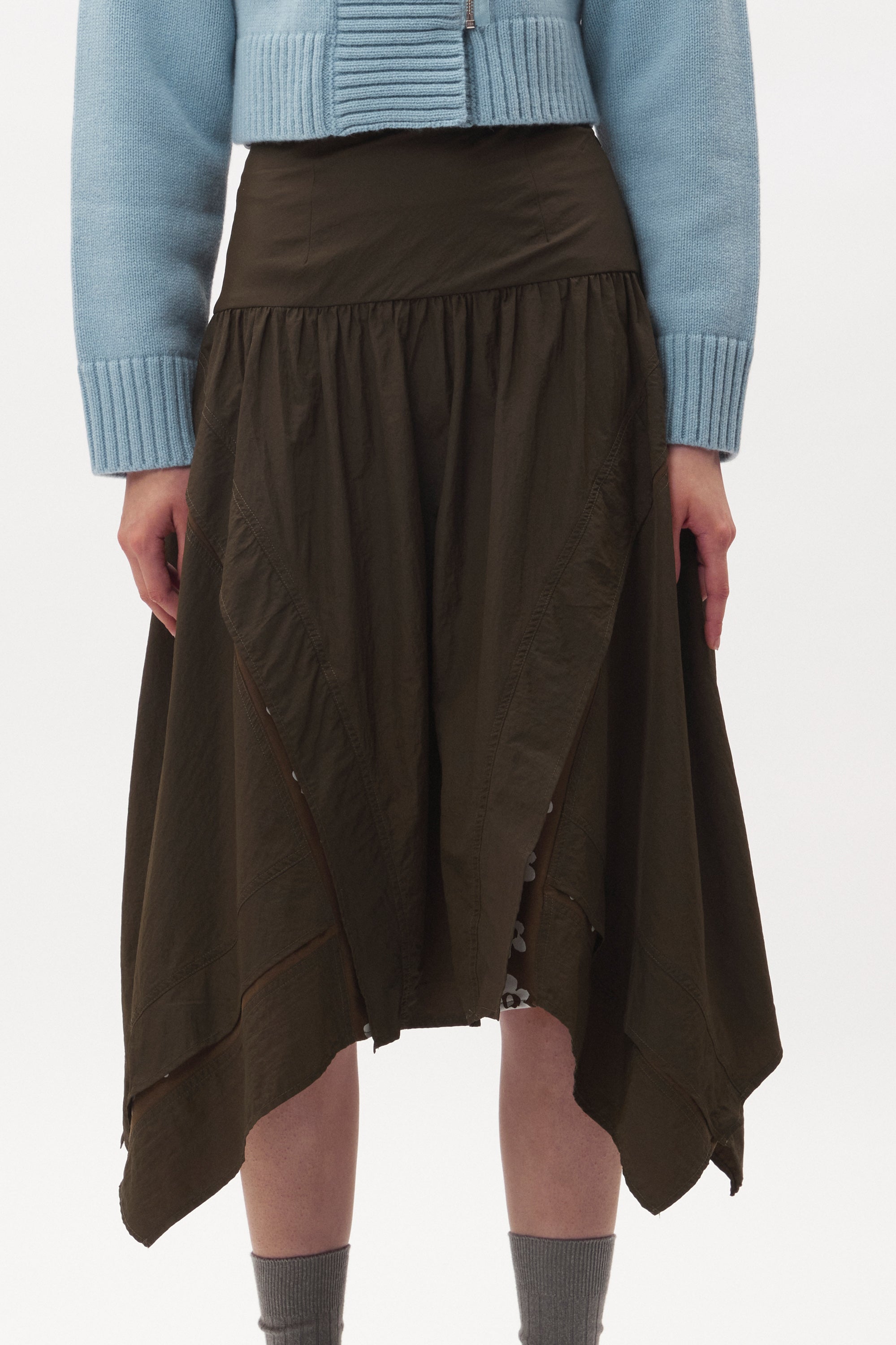 P.A.M. Edge of Time Dropwaist Skirt - Khaki