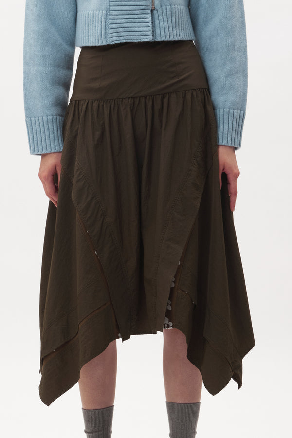 P.A.M. Edge of Time Dropwaist Skirt - Khaki