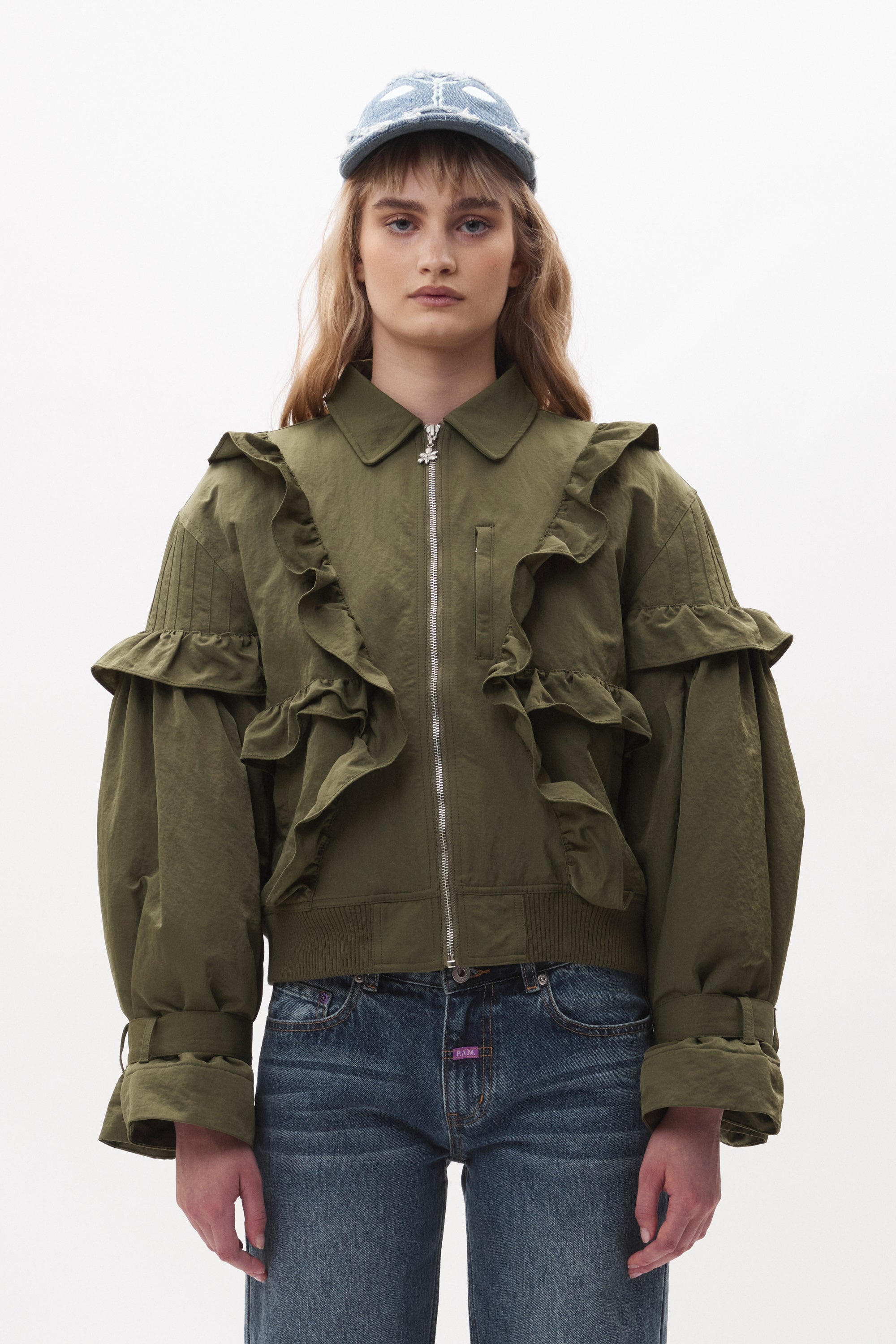 P.A.M. Thistle Frill Bomberm - Olive