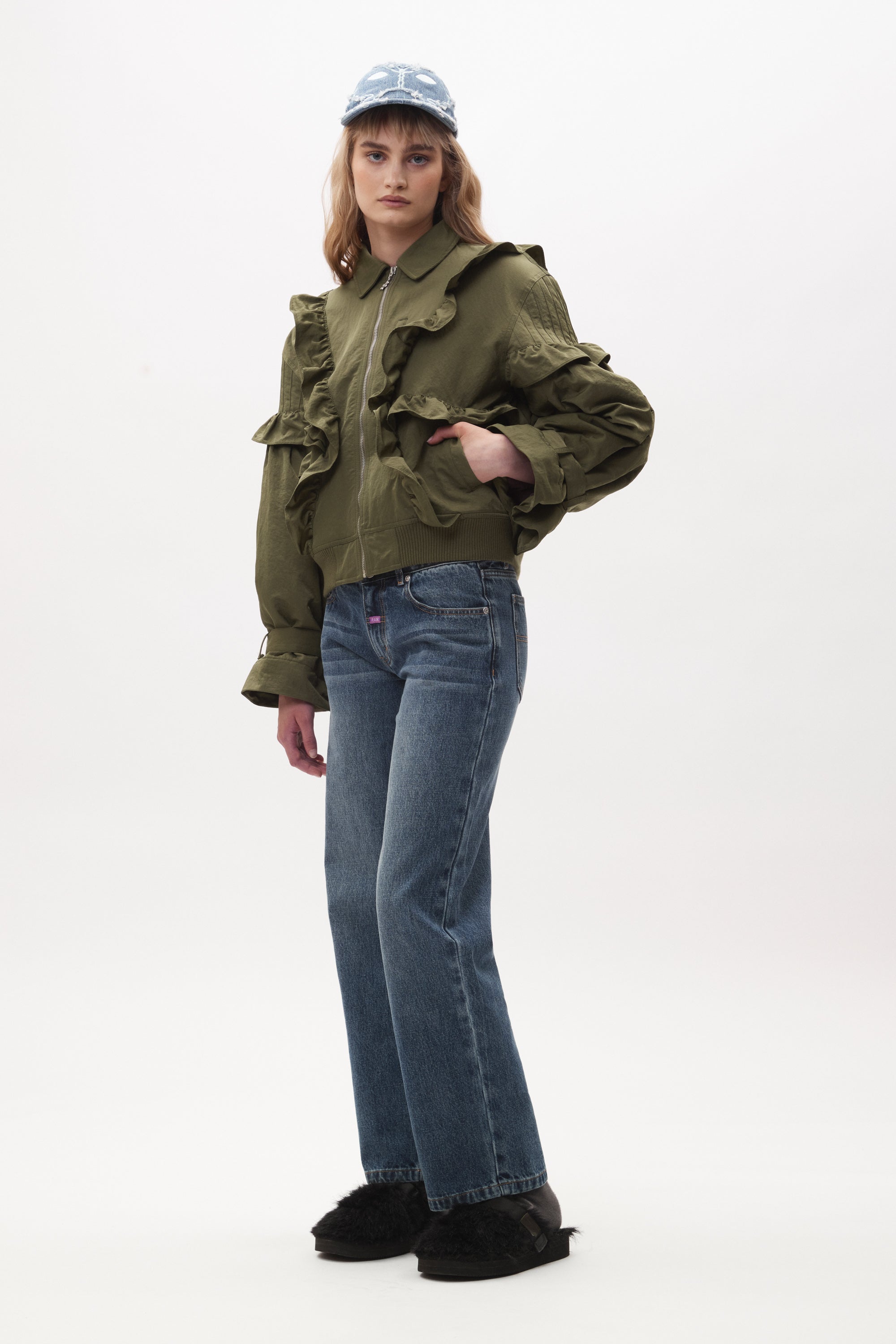 P.A.M. Thistle Frill Bomberm - Olive