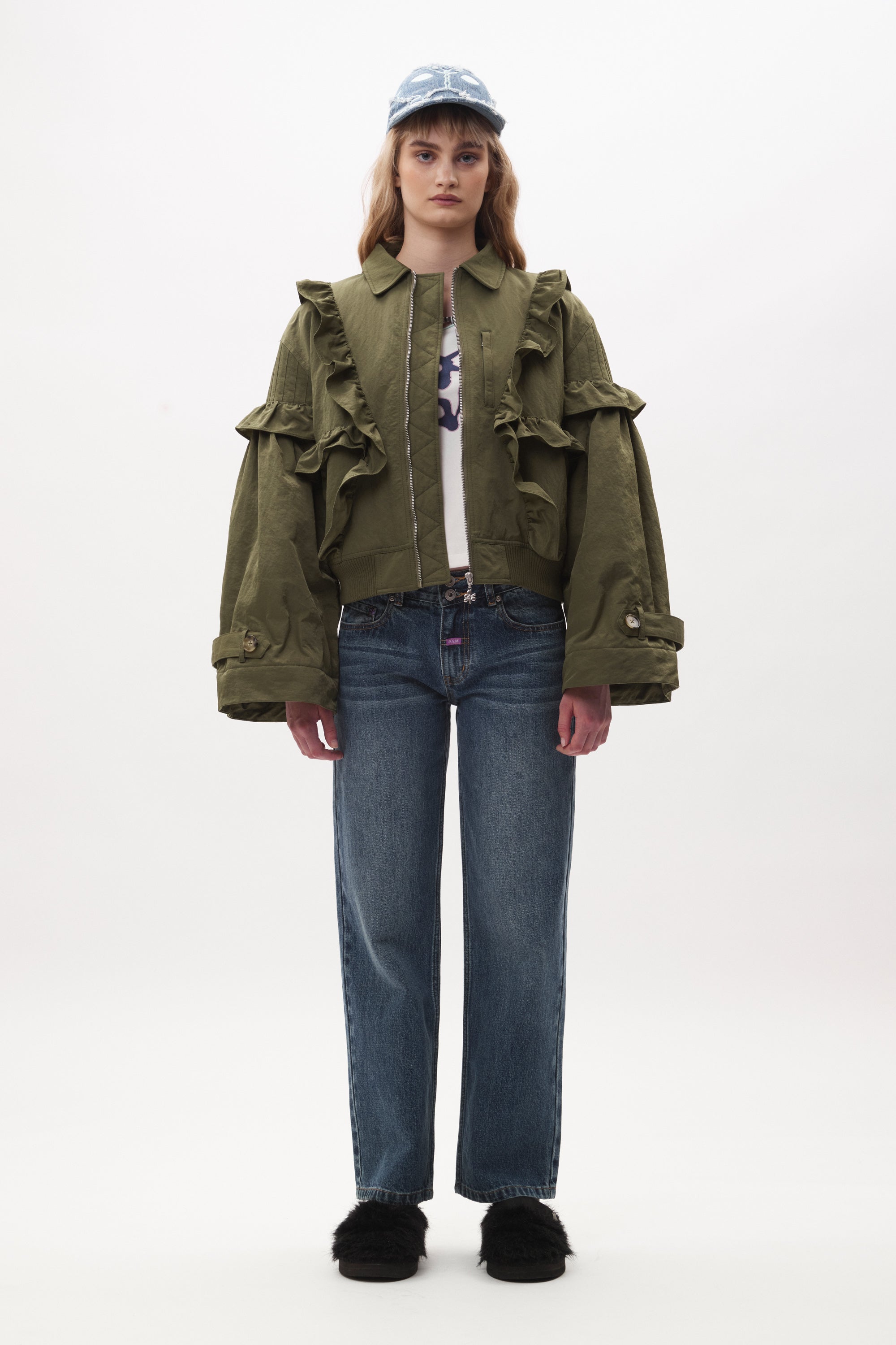 P.A.M. Thistle Frill Bomberm - Olive