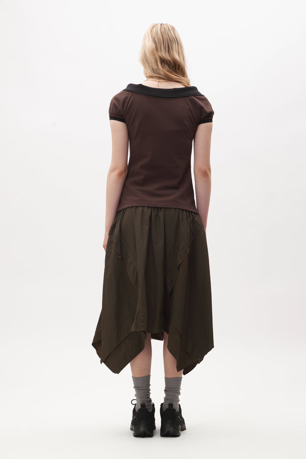 P.A.M. Edge of Time Dropwaist Skirt - Khaki