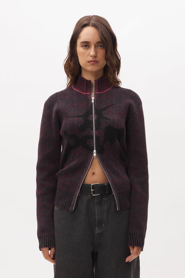 P.A.M. Urchin Steadfast Zip Thru Knit - Multi