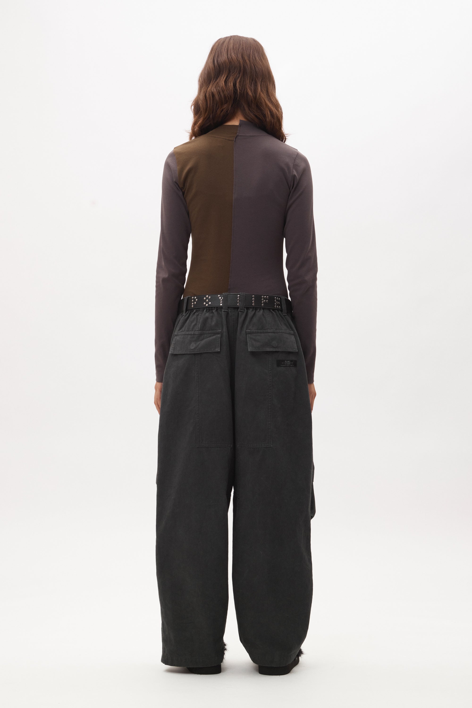 P.A.M. Slip LS Top - Green/Brown