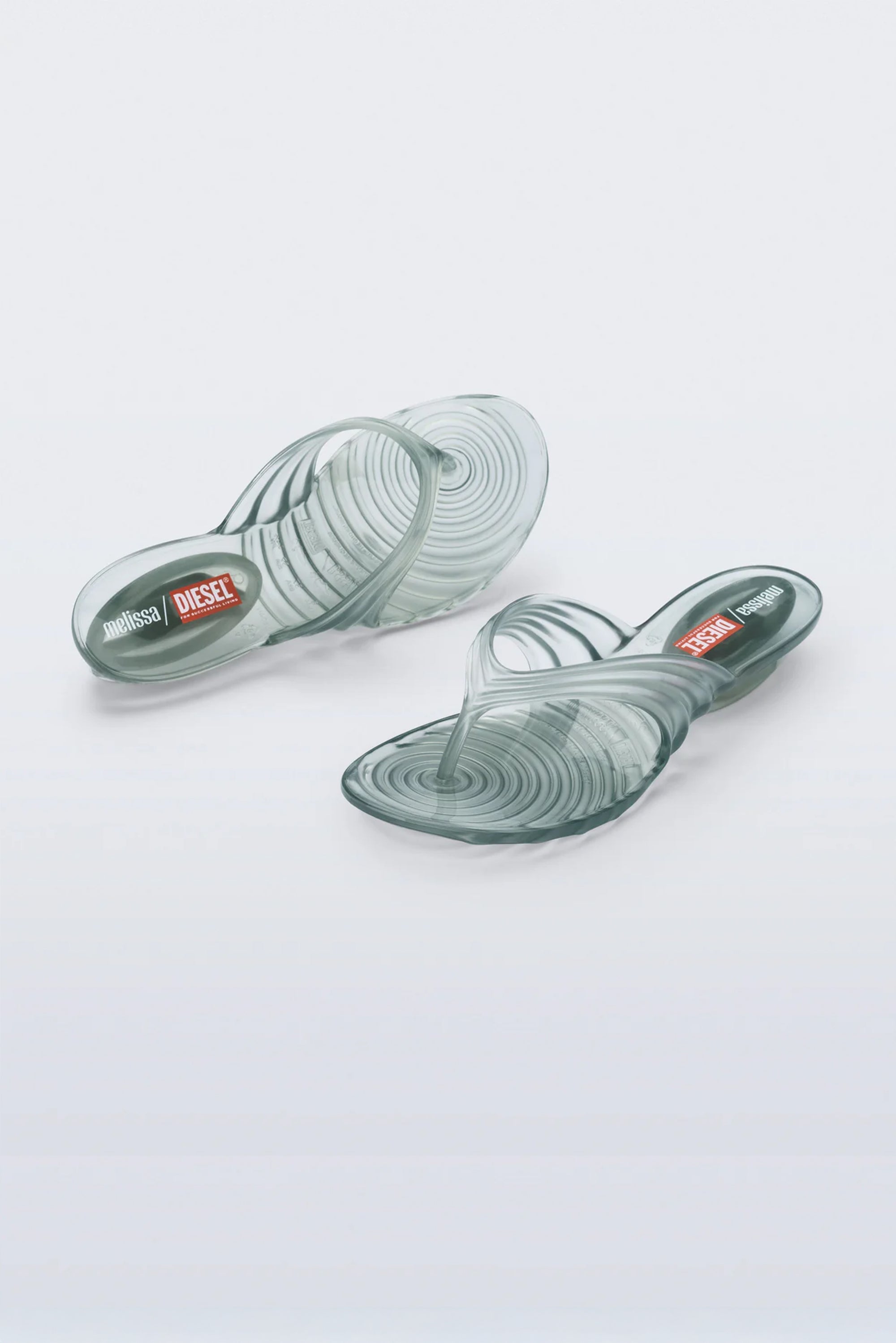 DIESEL X MELISSA Quantum Flip Flop - Transparent Blue