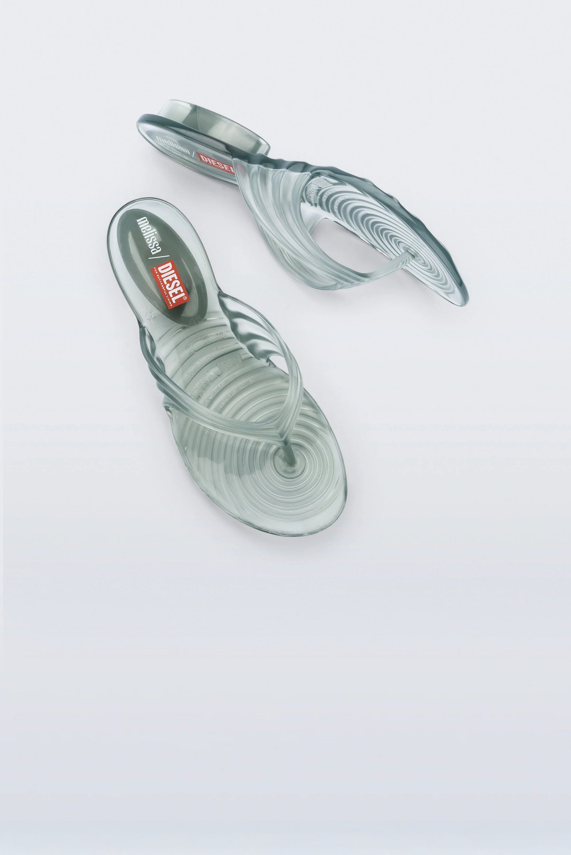 DIESEL X MELISSA Quantum Flip Flop - Transparent Blue