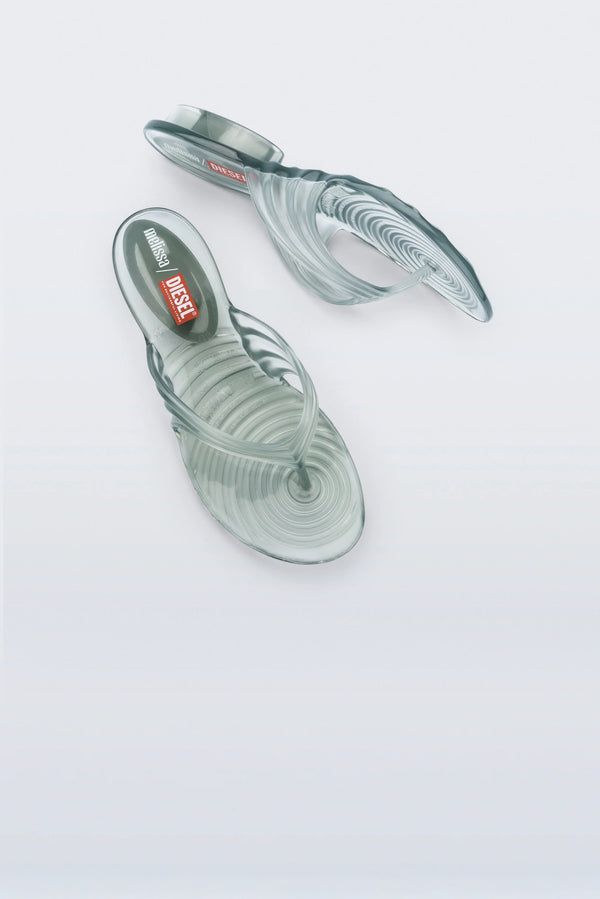 DIESEL X MELISSA Quantum Flip Flop - Transparent Blue