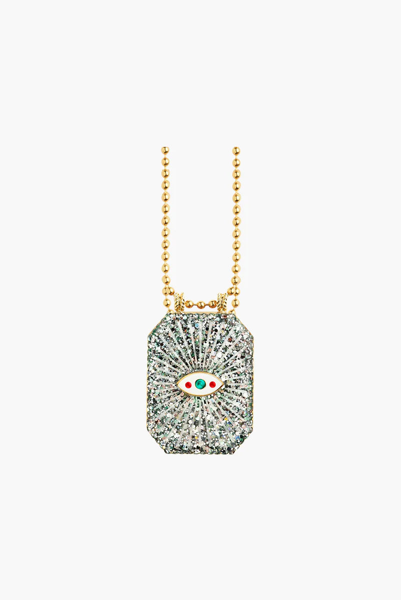 MARIE LICHTENBERG Raiz'in Scapular Glitter Silver - 34mm