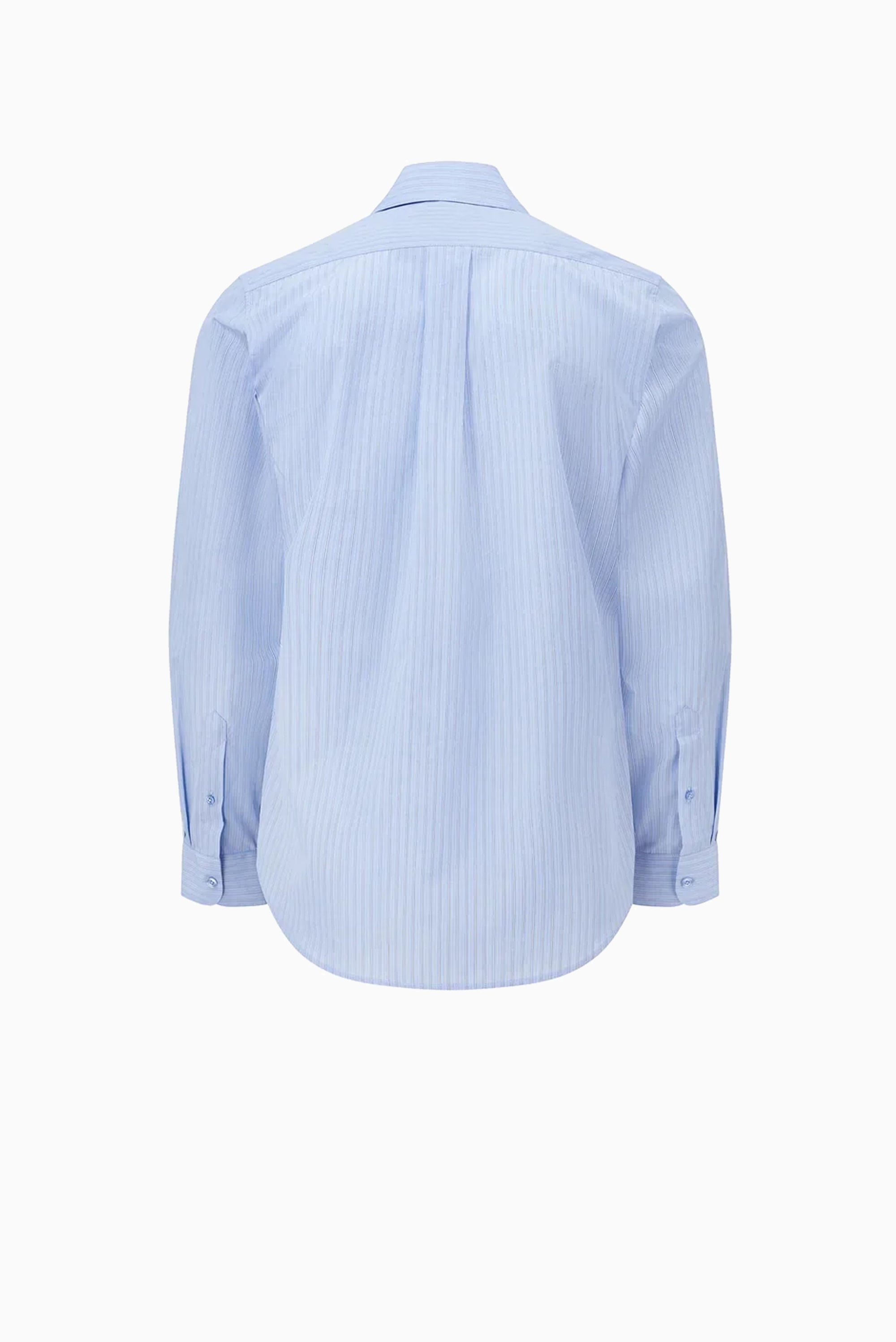 MARTINE ROSE Classic Shirt - Blue White Stripe