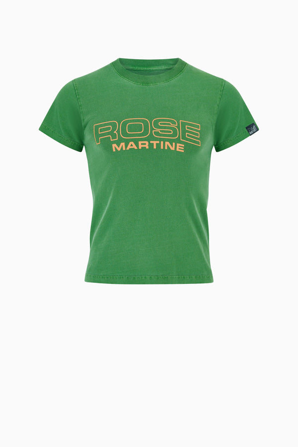 MARTINE ROSE Shrunken T-shirt - Green
