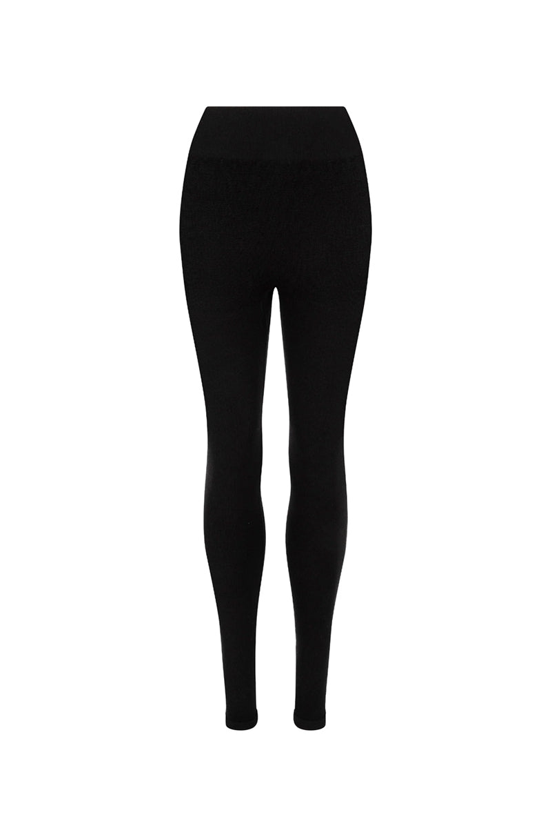 NAGNATA Classic Wool Rib Legging - Black