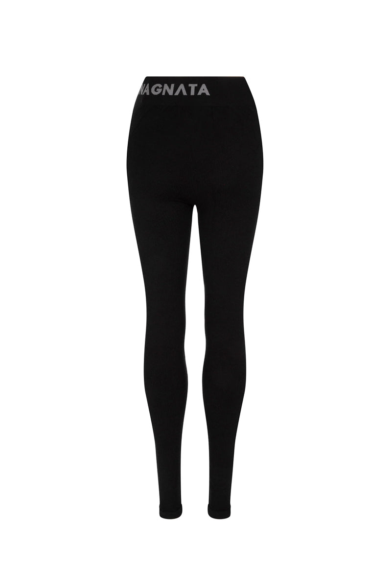 NAGNATA Classic Wool Rib Legging - Black