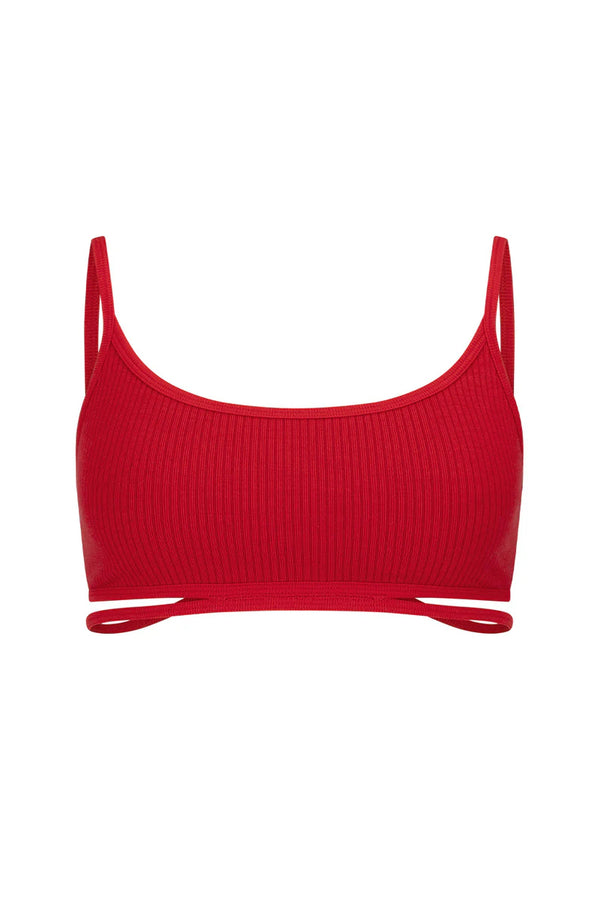 NAGNATA Splice Wool Bralet - Crimson