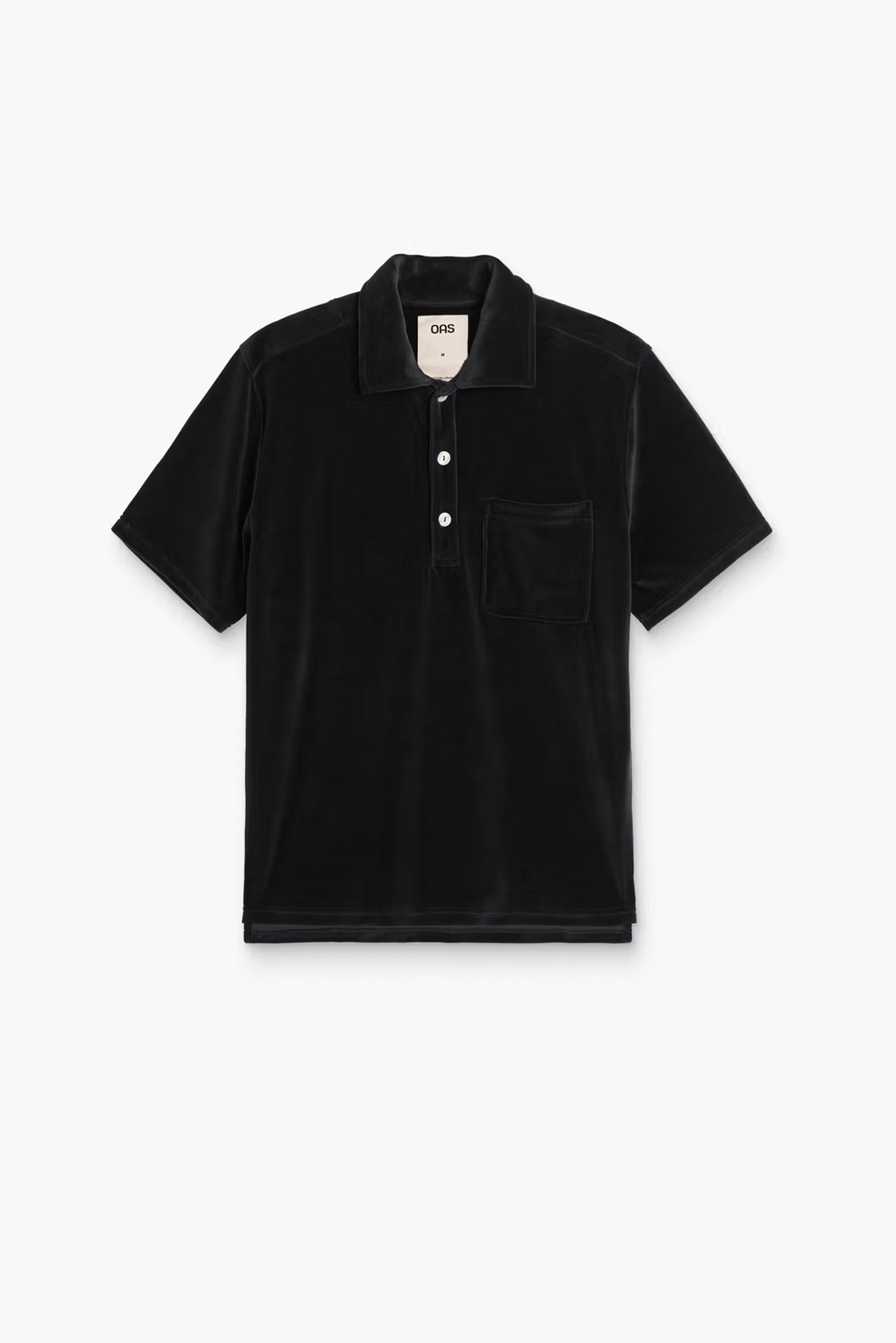 OAS Nearly Black Girona Velour Shirt