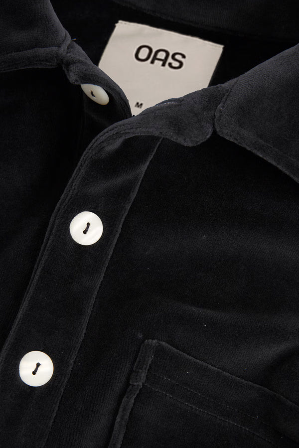 OAS Nearly Black Girona Velour Shirt