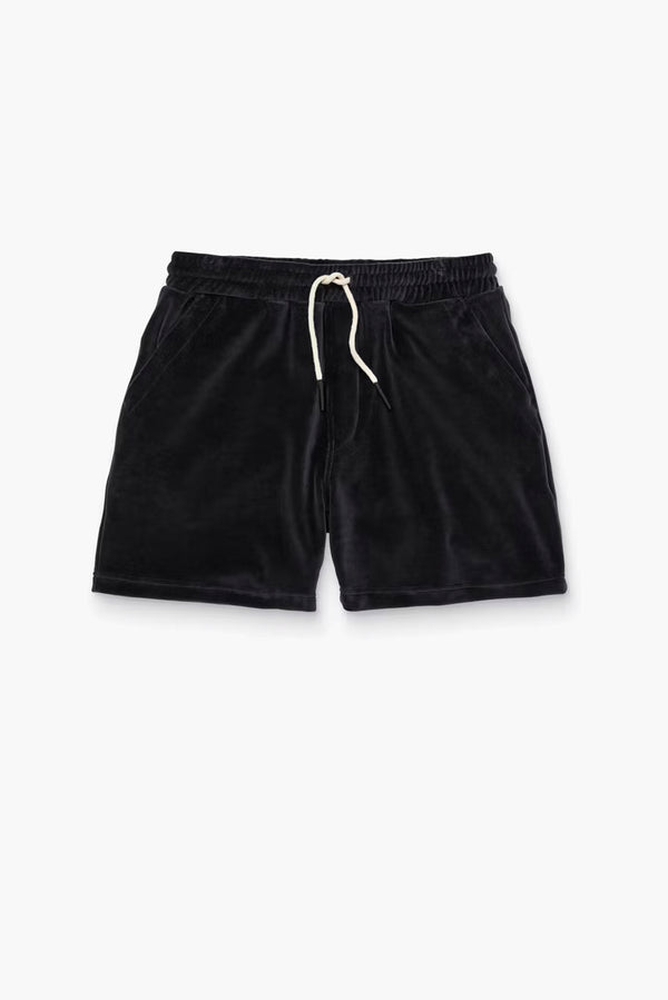OAS Nearly Black Velour Shorts
