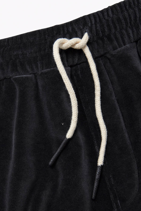 OAS Nearly Black Velour Shorts