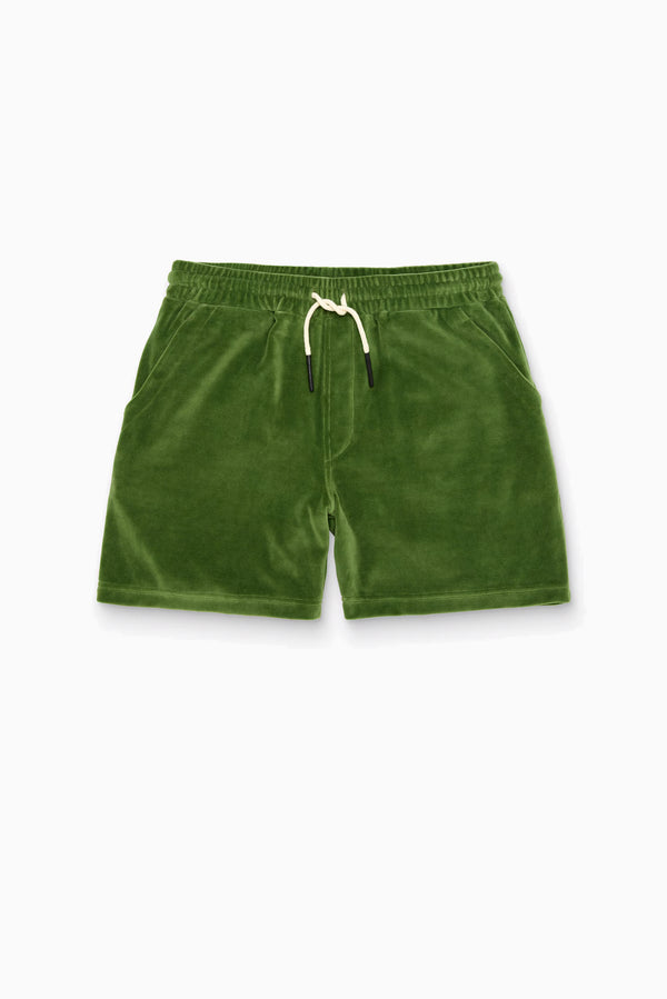 OAS Penny Green Velour Shorts