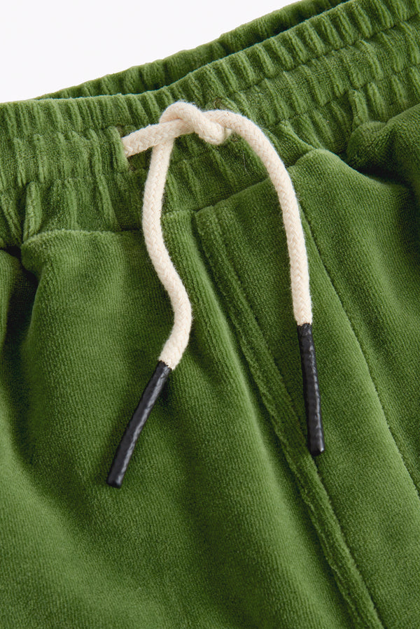 OAS Penny Green Velour Shorts