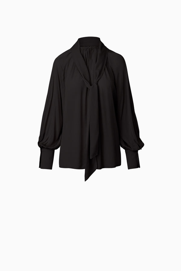 ON PARKS Camille Blouse - Black Sheer