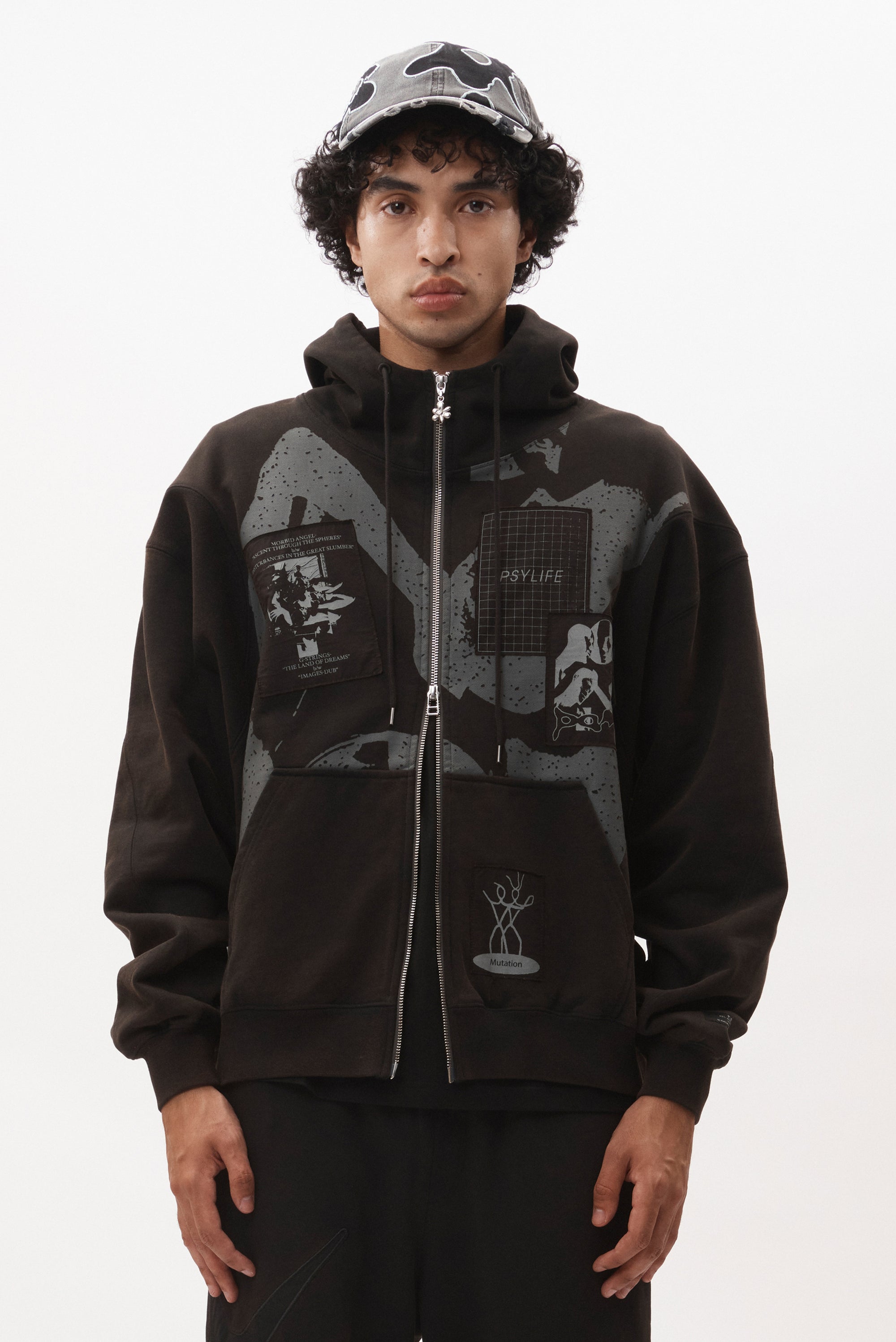 P.A.M. Post Work Zip Thru Hooded Sweat