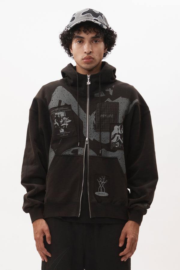 P.A.M. Post Work Zip Thru Hooded Sweat
