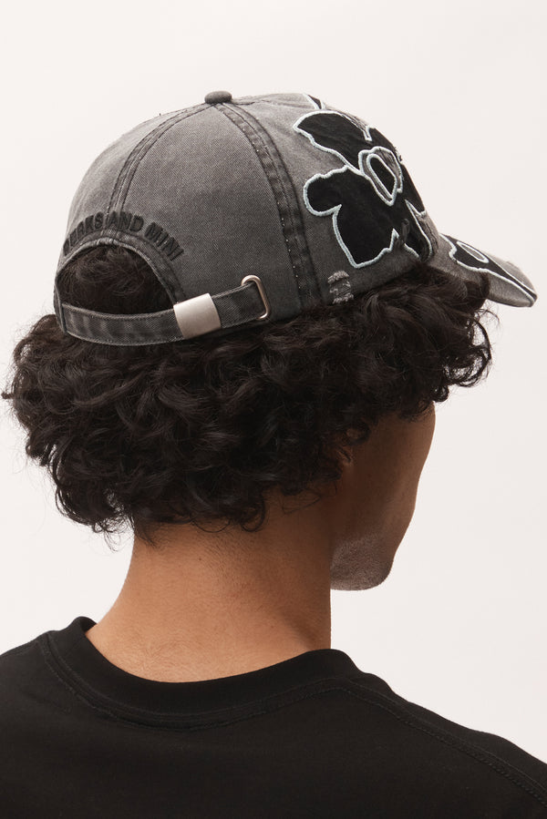 P.A.M Locke Denim Applique Baseball Cap