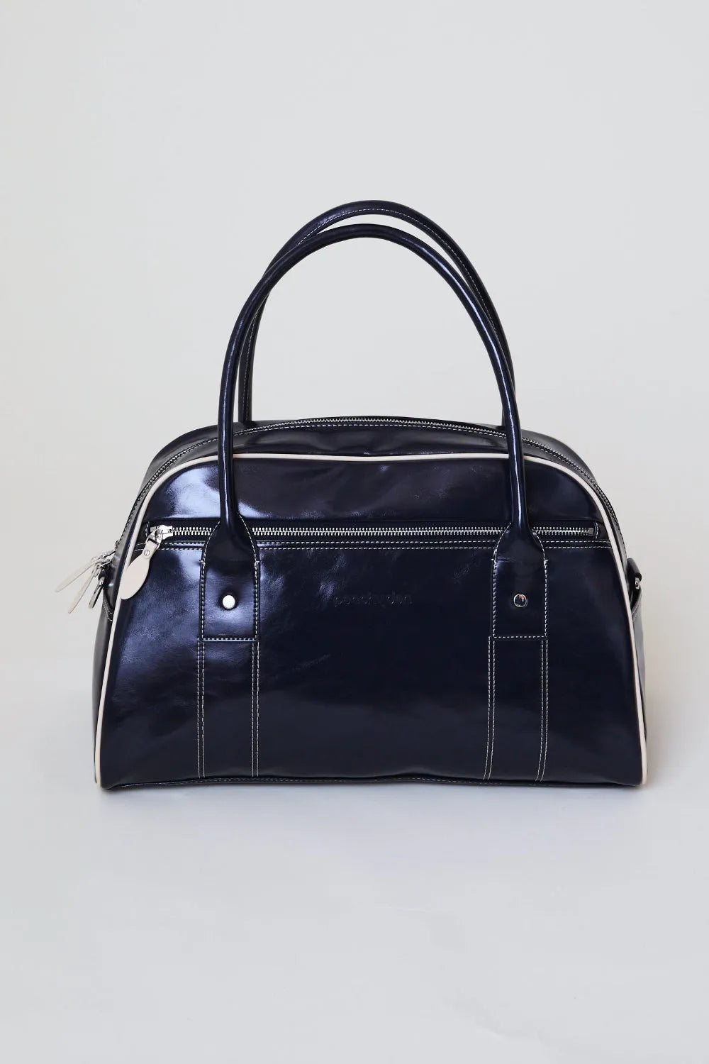 PEACHY DEN Bowler Bag - Blueberry