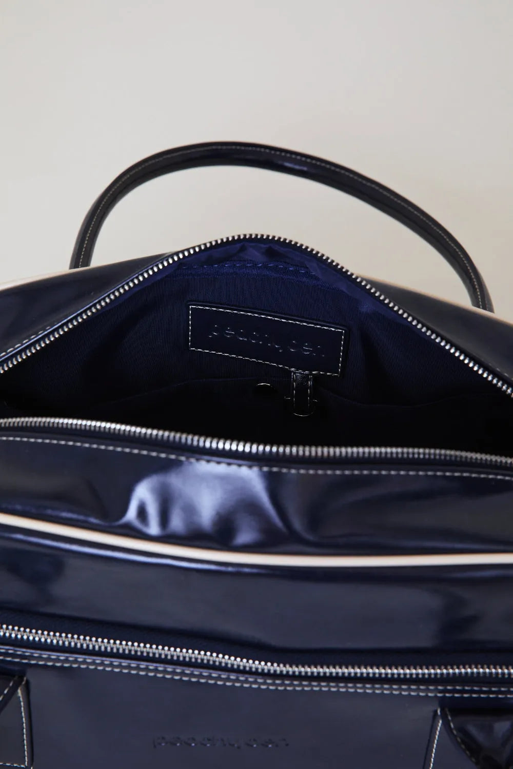PEACHY DEN Bowler Bag - Blueberry