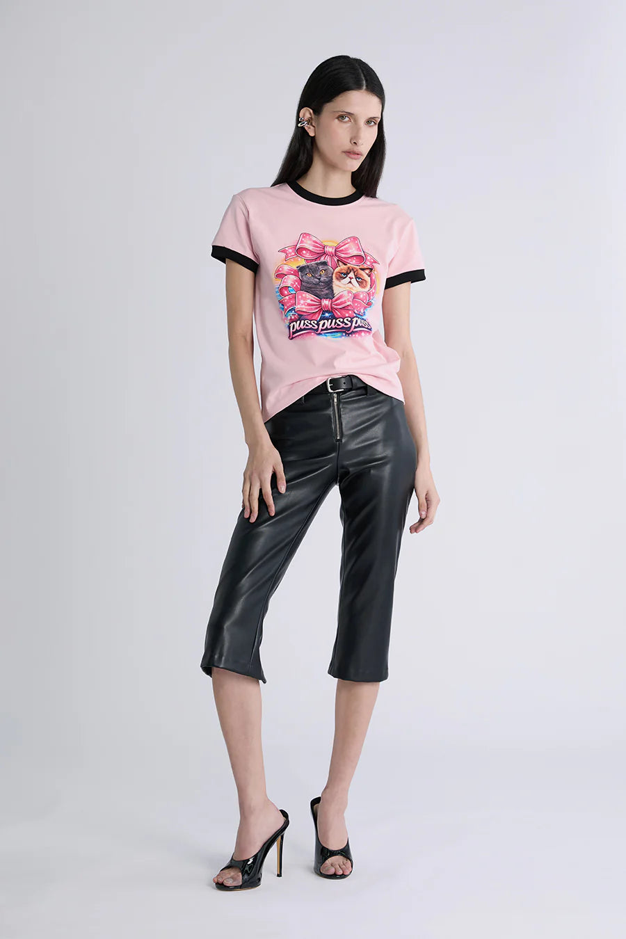 Puss Puss Baby Tee - Orchid Pink