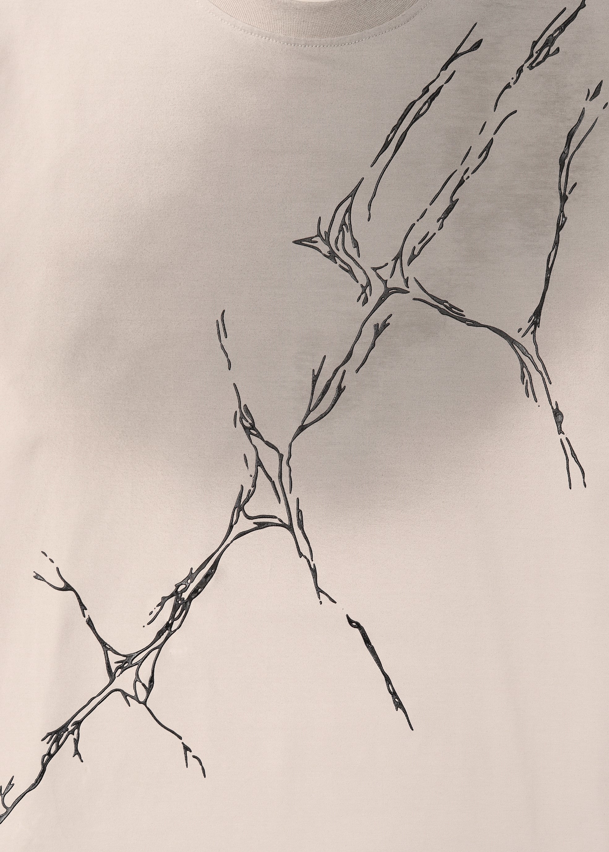 HELIOT EMIL Fluxus Tee - Stone