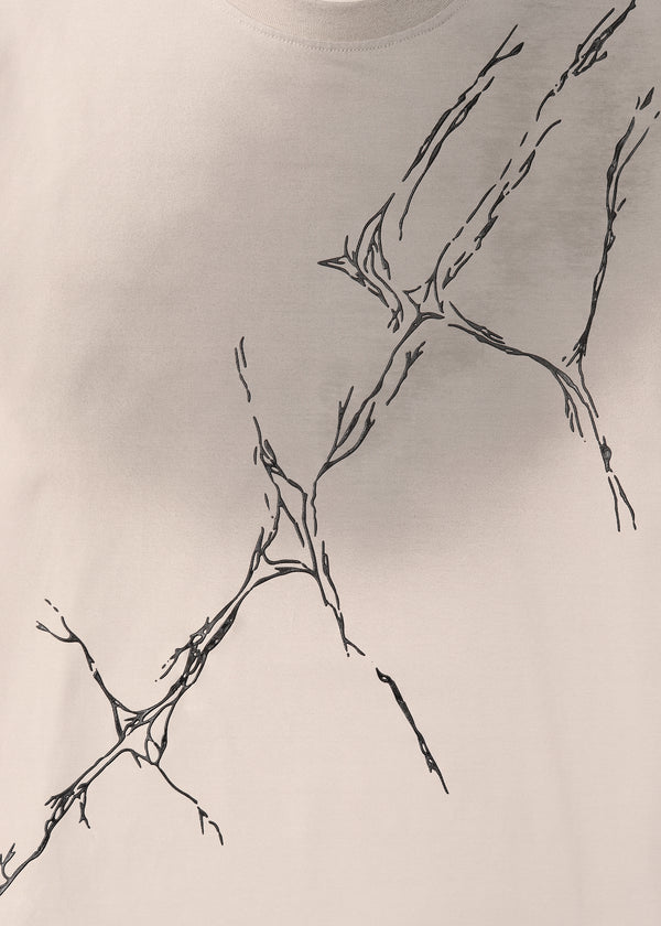 HELIOT EMIL Fluxus Tee - Stone