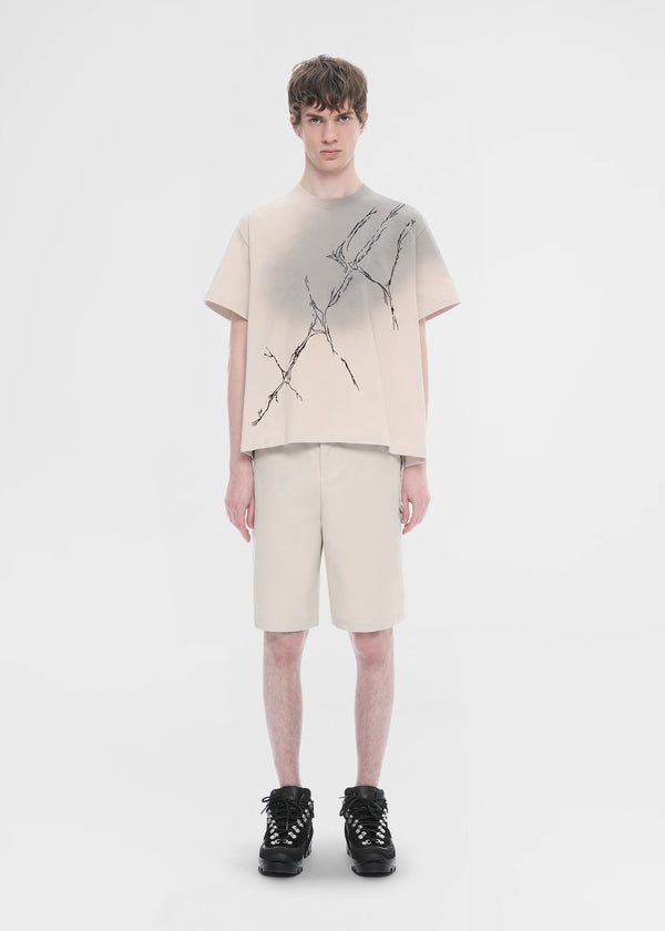 HELIOT EMIL Fluxus Tee - Stone