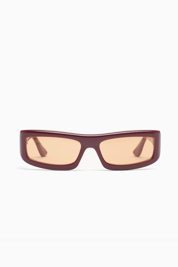 PORT TANGER Daryan Sunglasses - Carmesi Acetate/Amber Lens