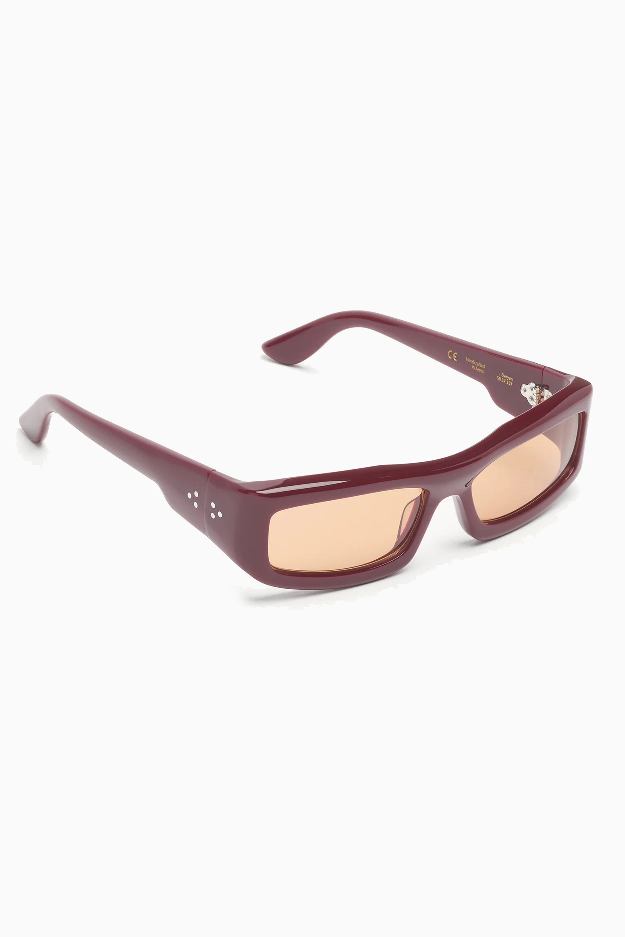 PORT TANGER Daryan Sunglasses - Carmesi Acetate/Amber Lens