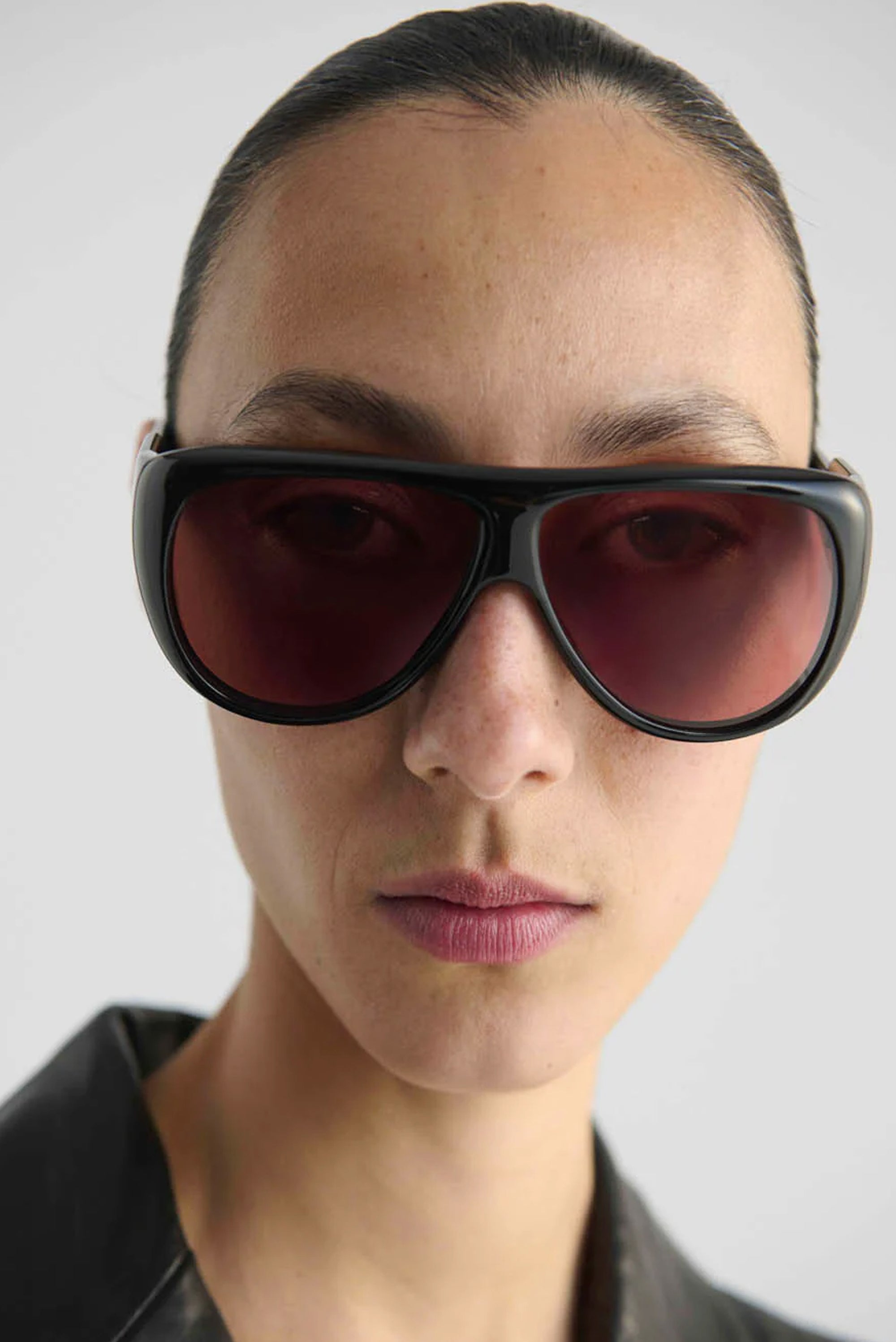 PORT TANGER Gambia Sunglasses - Black Acetate/Tobacco Lens